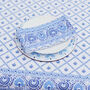 Eight Seater Tablecloth, Blue And White, thumbnail 3 of 12
