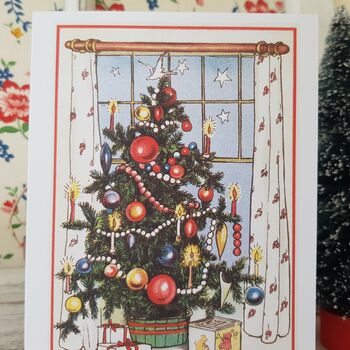 Vintage Style Christmas Tree Card, 3 of 3