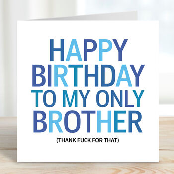 Funny Brother Birthday Card, 2 of 3