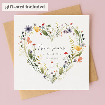 Personalised 9th Anniversary Plant Pot With Plant, 7 of 9