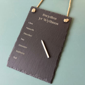 Bwydlen Yr Wythnos Slate Meal Planner, 2 of 3