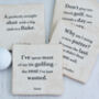 Set Of Four Ceramic Famous Golf Quotes Coasters, thumbnail 1 of 2