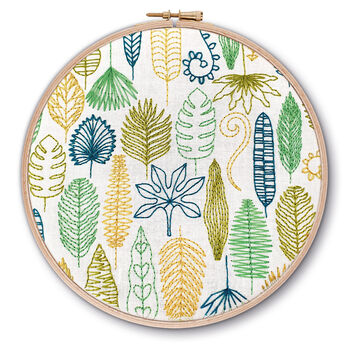 Loadsa Leaves Embroidery Kit, 2 of 5