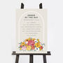 Bright Flowers Wedding Order Of The Day Sign, thumbnail 2 of 3