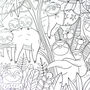 Fun Sloths Giant Activity Colouring Poster, thumbnail 3 of 8