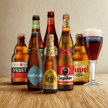 Belgium Breweries Craft Beer Mixed Case Eight Beers With Timmermans Glass, 2 of 2