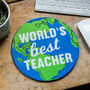 'World's Best Teacher' Mouse Mat, thumbnail 1 of 6
