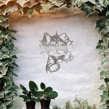 Curious Kitten Wall Art Ideal Gift For Cat Lovers And Garden Decor, 6 of 10