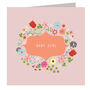 Floral Baby Girl Card, thumbnail 2 of 5