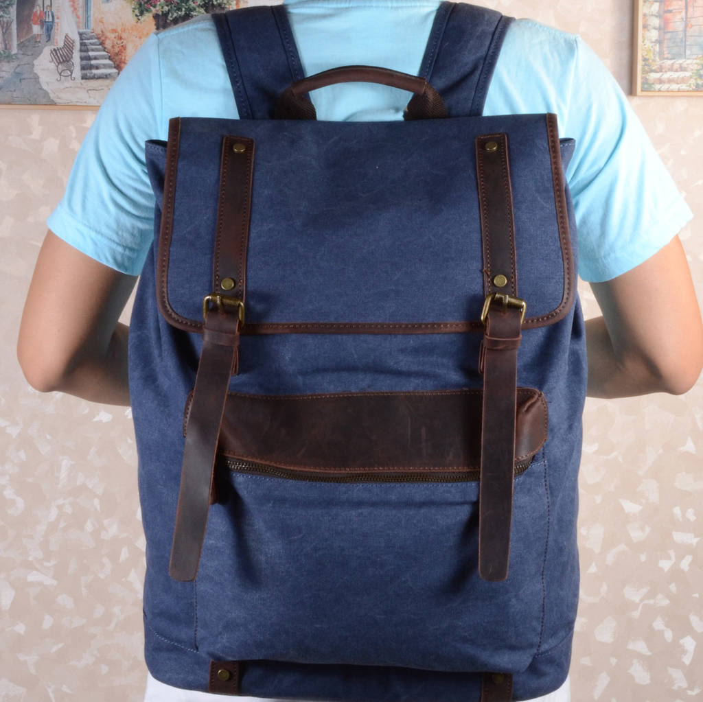 Extra Large Canvas Rucksack Gift For Him By Eazo | notonthehighstreet.com