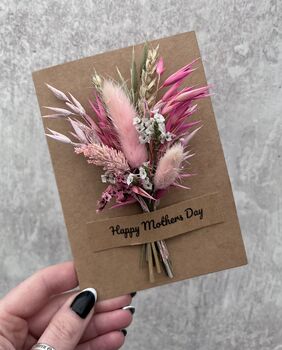 Happy Mothers Day Dried Flower Card, 5 of 6