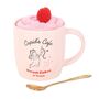 Cupid's Café Mug, Spoon And Socks Set, thumbnail 3 of 3