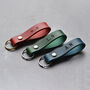 Personalised Initials Italian Leather Keyring, thumbnail 2 of 10