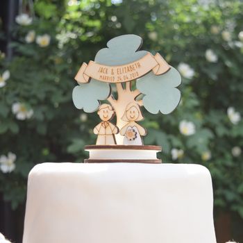 Personalised Bride And Groom Wedding Cake Topper, 2 of 9