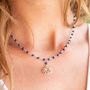 Third Eye Chakra Gemstone Necklace In Silver, thumbnail 1 of 7