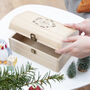 Personalised Christmas Eve Chest With Mistletoe Wreath, thumbnail 2 of 12