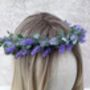 Lavender Flower Hair Crown, thumbnail 3 of 7