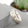 Men's Roman Numerals Personalised Silver Ring, thumbnail 5 of 10