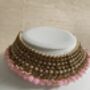 Indian Gold Plated Light Pink Pearl Choker Set, thumbnail 5 of 7