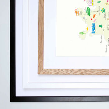 Map Of The Cotswolds Art Print, 5 of 6