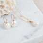 Triora Baroque Pearl And 18ct Gold Plated Pendant, thumbnail 1 of 4