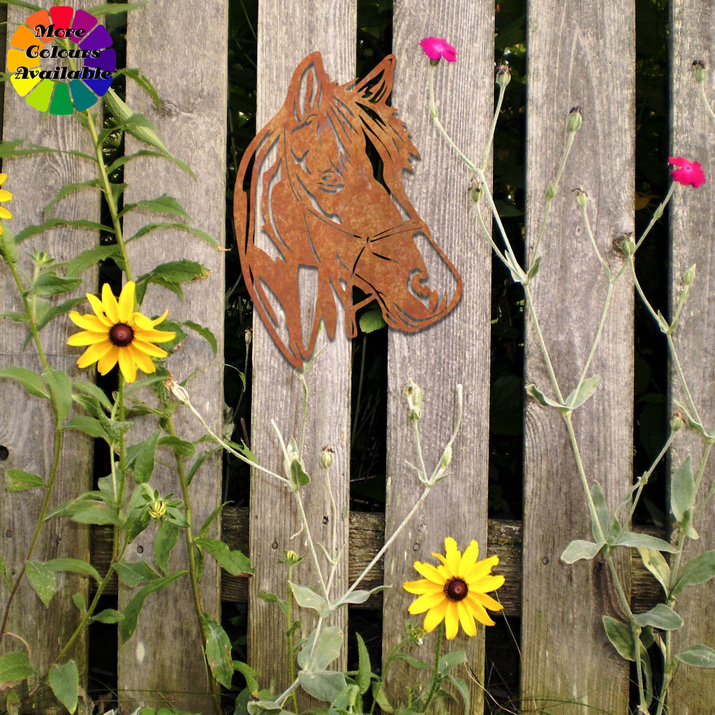 Horse Head Metal Wall Art Décor and Wall Sculpture | Etsy