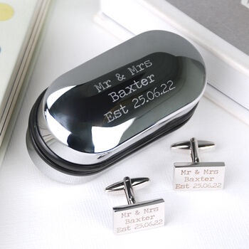 Personalised Cufflinks And Box Set, 6 of 9