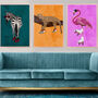 Leopard Wearing Sneakers Customisable Art Print, thumbnail 4 of 9