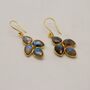 Handmade Labradorite Sterling Silver Earrings, thumbnail 8 of 10