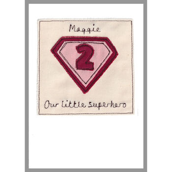 Personalised Superhero 1st / Any Birthday Card For Girl, 9 of 11