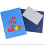3D Pop Up Valentines Card Kissing Fish, thumbnail 3 of 4