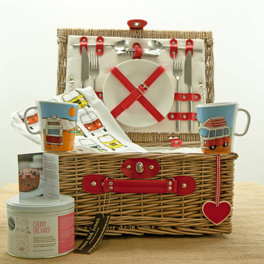 camper van two person fitted picnic hamper by jones and jones of