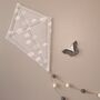 Soft Grey And White Kite Hanging Felt Pom Pom, thumbnail 5 of 9