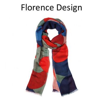 Soft Lightweight Scarf In Wool And Viscose Length 190cm, 4 of 11