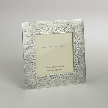 Floating Hearts Pewter Photo Frame, 4 of 9