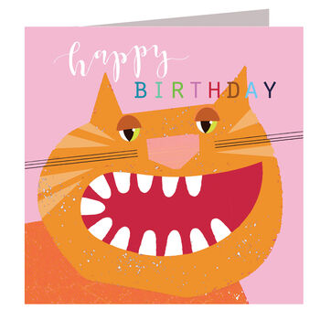 Laser Cut Cat Birthday Card, 2 of 5