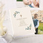 Personalised Botanical Cross Photo Album With Sleeves, thumbnail 2 of 9
