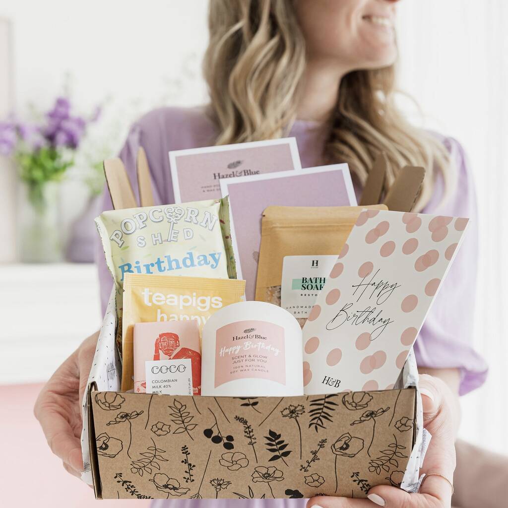 Happy Birthday Pamper Aromatherapy Gift Box By Hazel & Blue