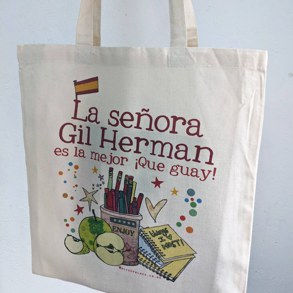 Personalised Spanish Teacher Bag By Alice Palace
