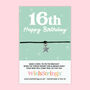 Milestone Birthday Wish Bracelet Gift, thumbnail 2 of 12