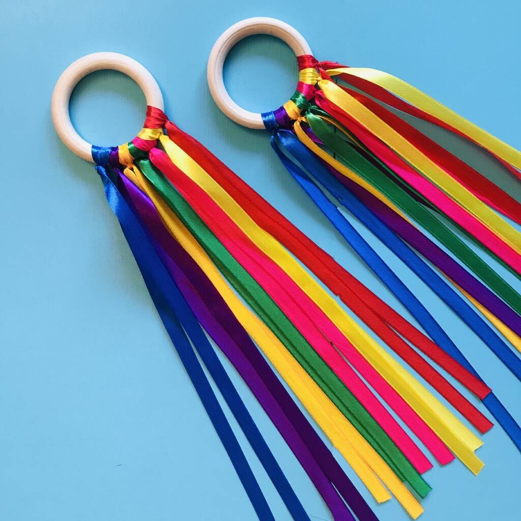 Sensory Ribbon Ring, Hand Kite By Natural Gift Store