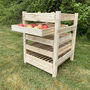 Traditional Five Drawer Wooden Apple Storage Racks Set Of Two, thumbnail 8 of 9