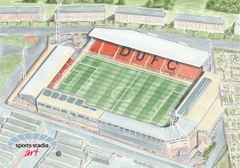 Dundee United Tannadice Park Stadium Art Print, 2 of 3