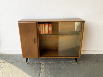 Mid Century Bookcase With Glass Doors By Turnidge, 8 of 12