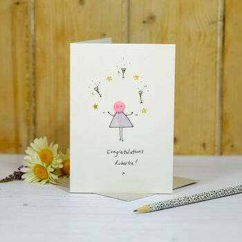 Personalised Handmade Celebrating Button Card, 11 of 12