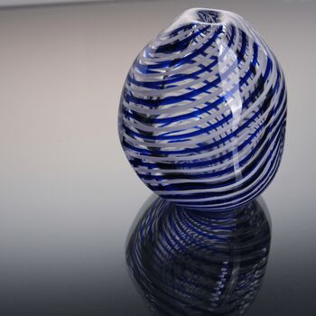 Handmade Filigrana Amorfa Hand Blown Glass Vase, 2 of 3