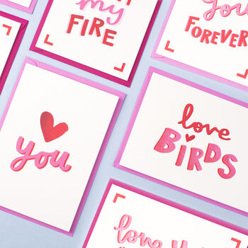 Love Birds Valentines Card, 2 of 2