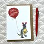 T Rex Dinosaur Christmas Card, thumbnail 1 of 3