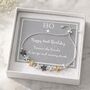 80th Birthday Drawstring Eight Star Bracelet, thumbnail 1 of 4