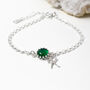 Green Onyx Bracelet Personalised May Birthstone, thumbnail 2 of 6
